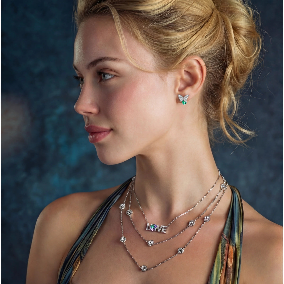 Butterfly Studs - Briljant Moissanite