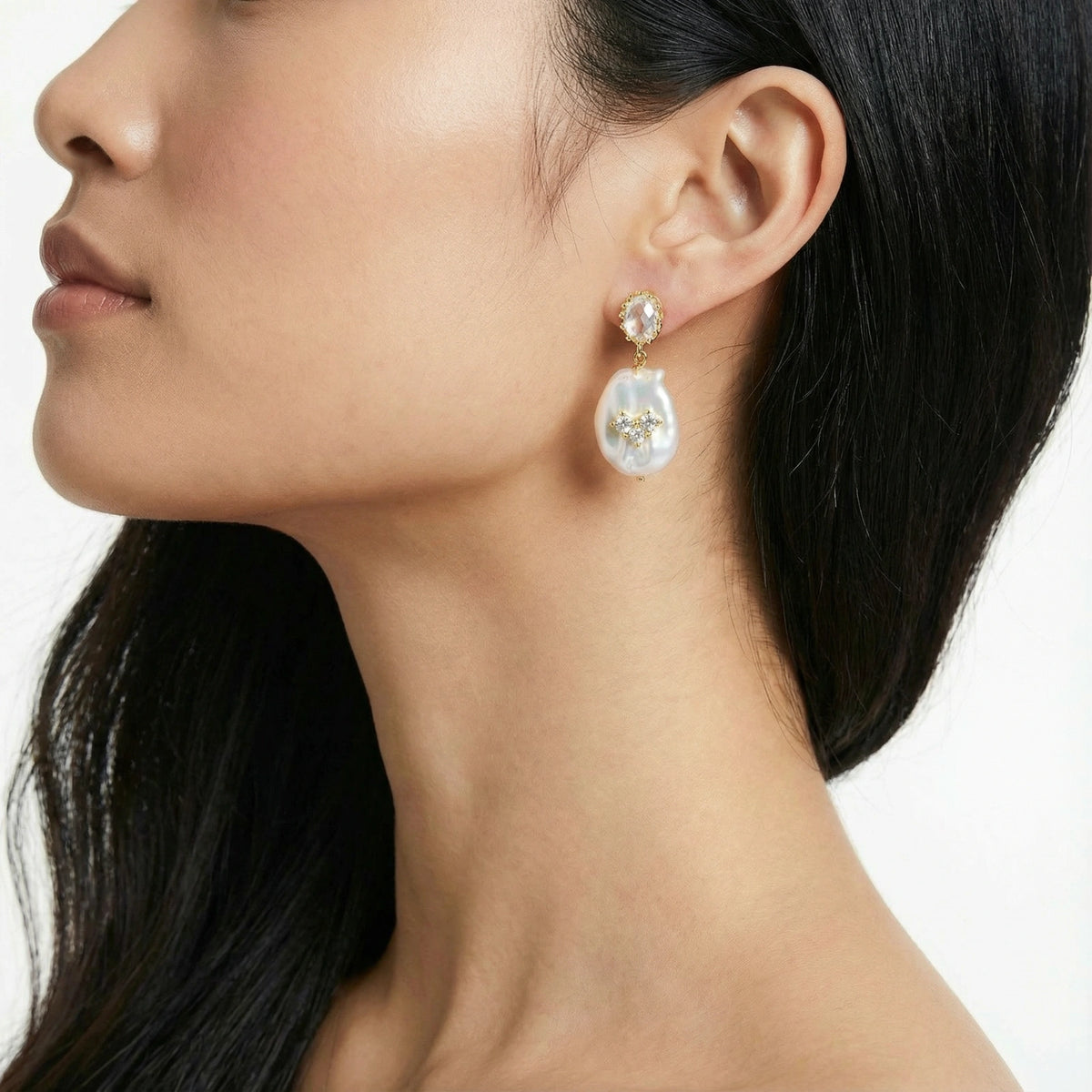 Moonlight Pearl Drops - 18K Gold Plated