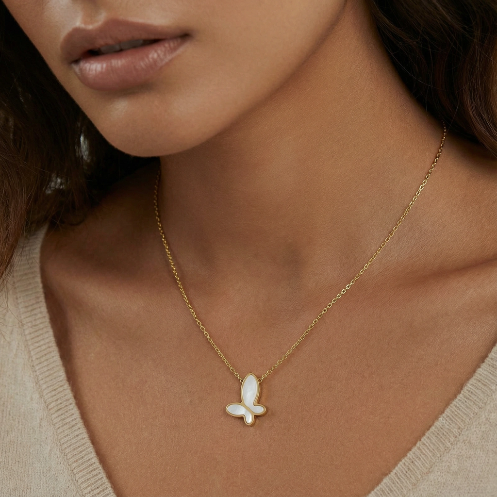 Flutter Dream Necklace - 18K Gold plated