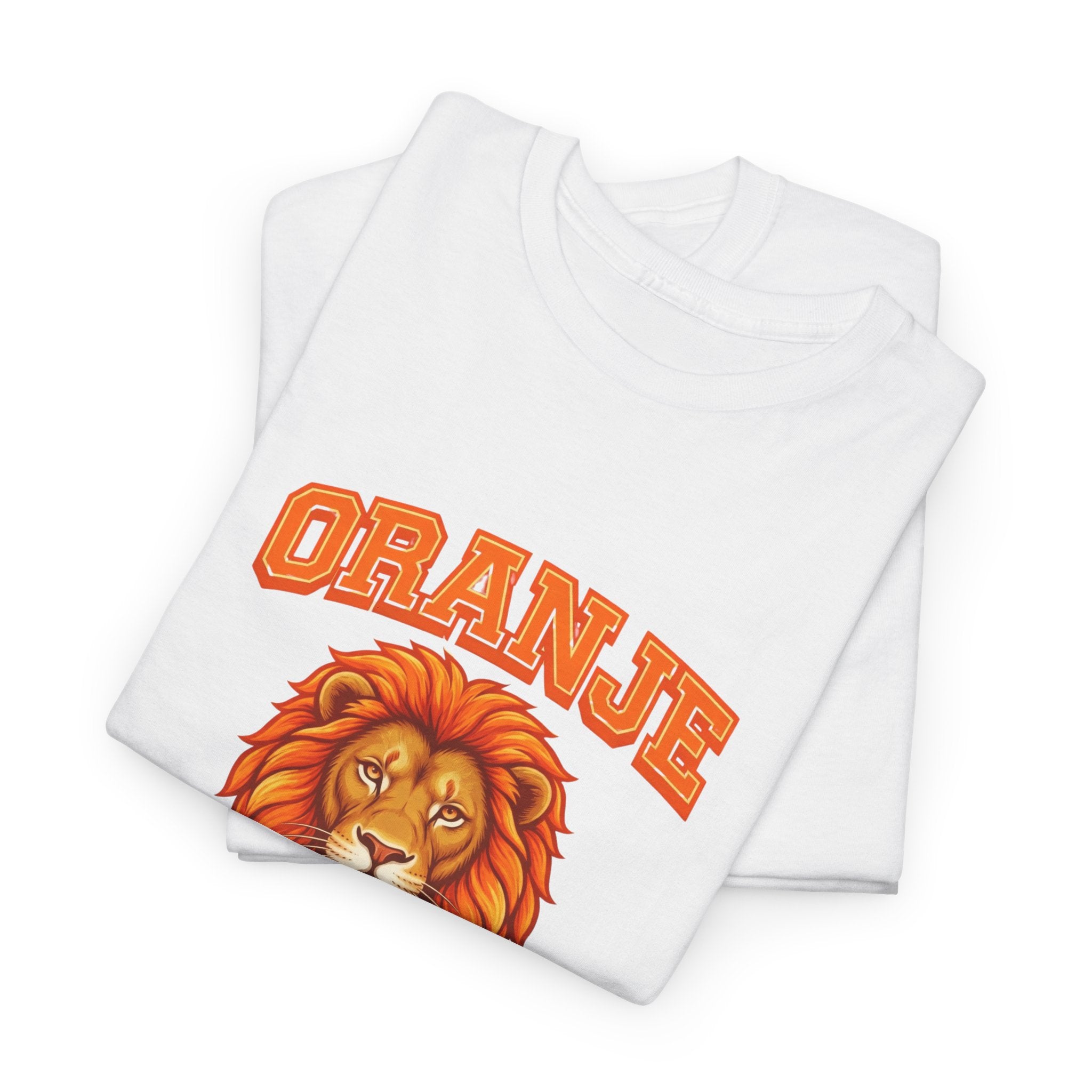 Premium Oranje T-Shirt - wit