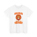 Premium Oranje T-Shirt - wit