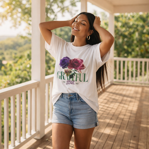 Boxy katoenen T-Shirt