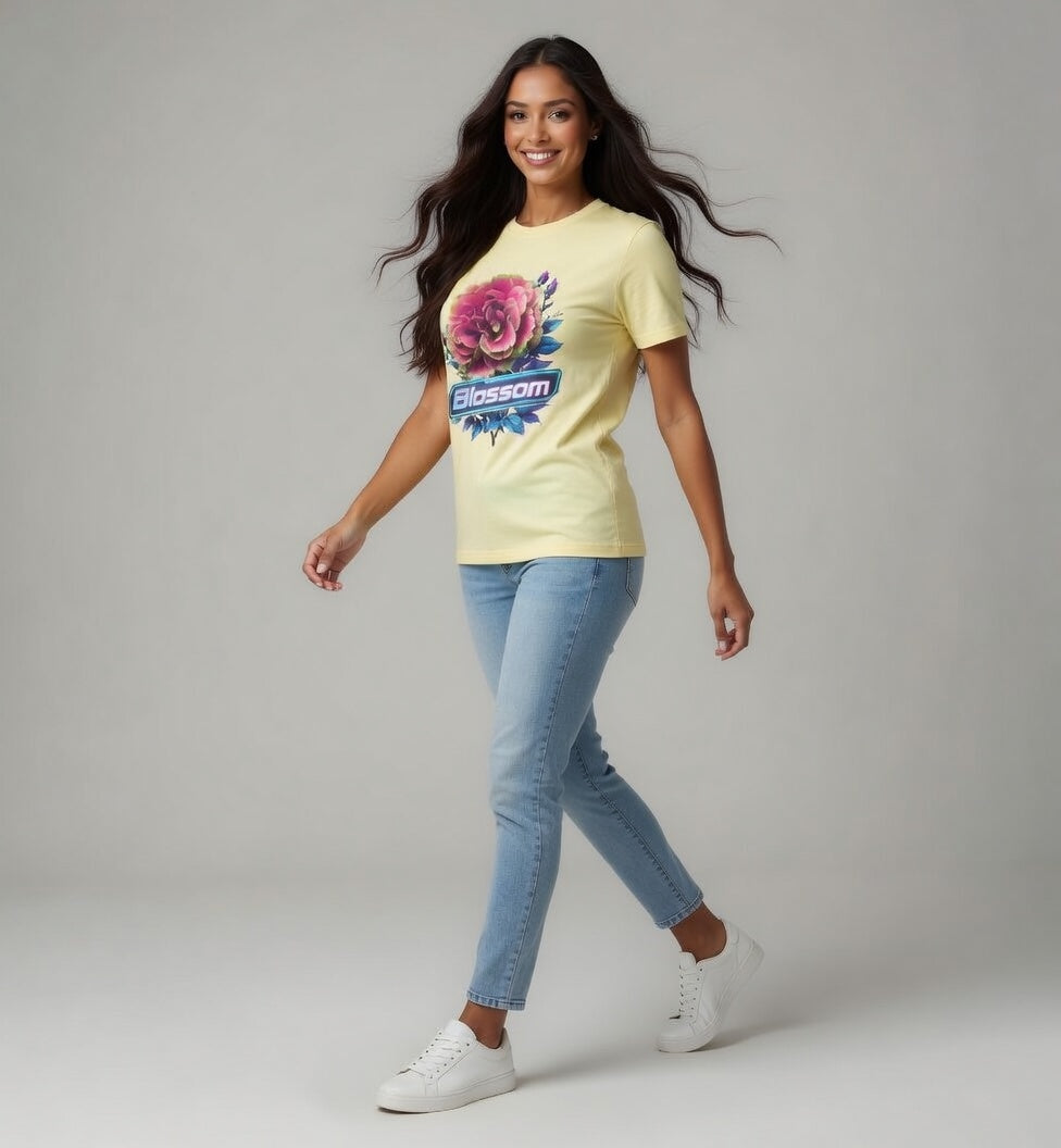 T-Shirt - print bloem