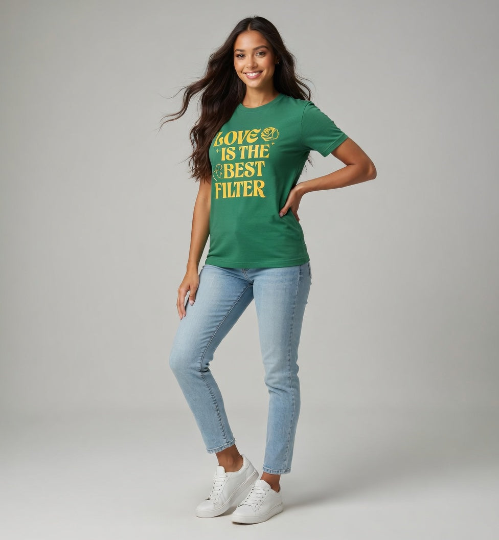 T-Shirt - print tekst