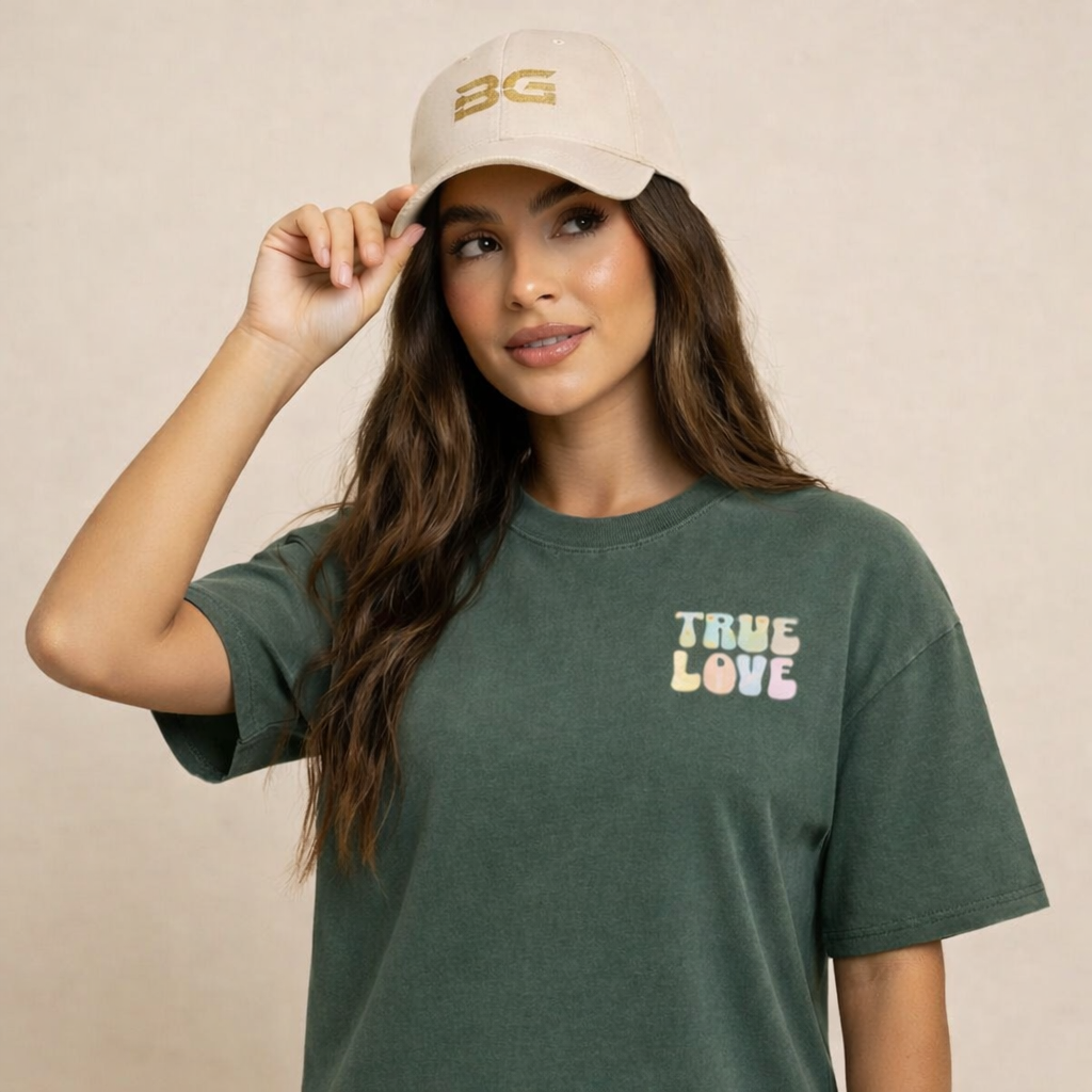 Faded T-shirt met vrolijke print